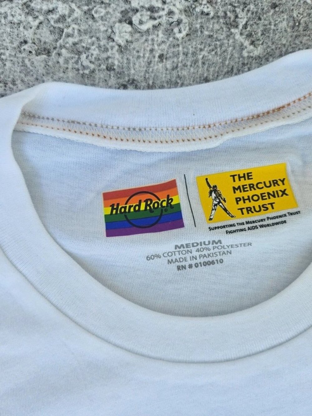 Hard Rock Men Tee Crew Neck Short Sleeve White T Shirt ALL IS ONE Size M New - Picture 7 of 9